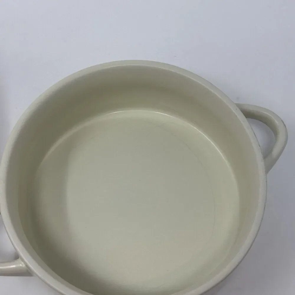 Mushroom Spotted Mushroom Soup Crock Bowl casserole dish Decor RED